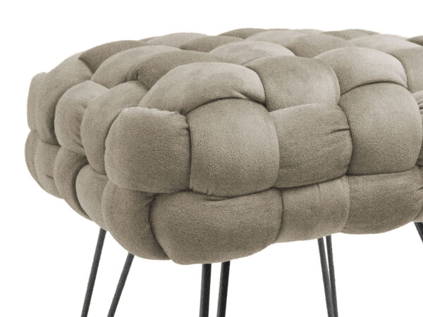 Ottoman small 38x38x41 tortora