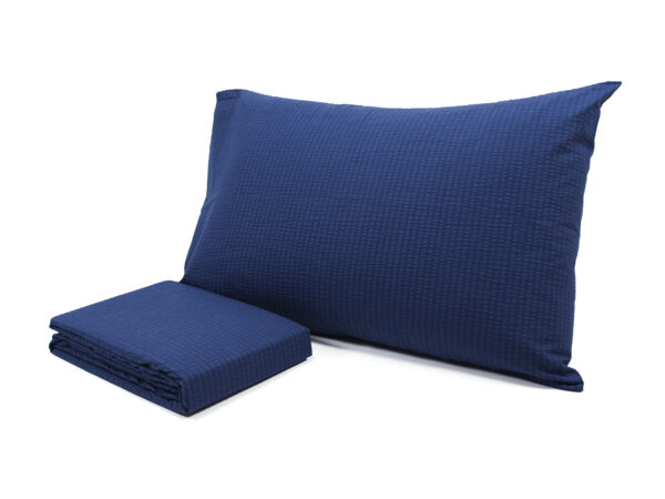 Completo lenzuola seersucker no stiro