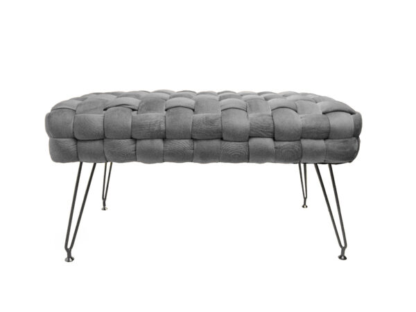 Ottoman long 76x38x43 antracite