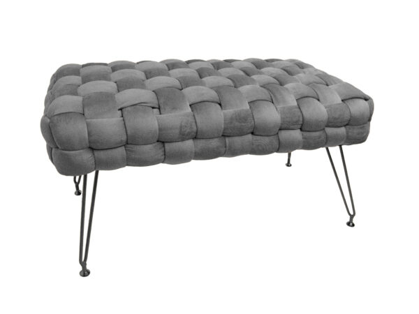 Ottoman long 76x38x43 antracite