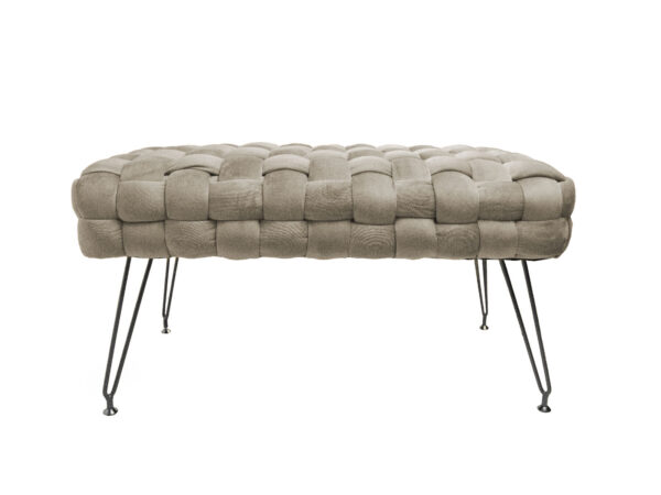 Ottoman long 76x38x43 tortora
