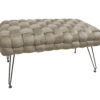 Ottoman long 76x38x43 tortora