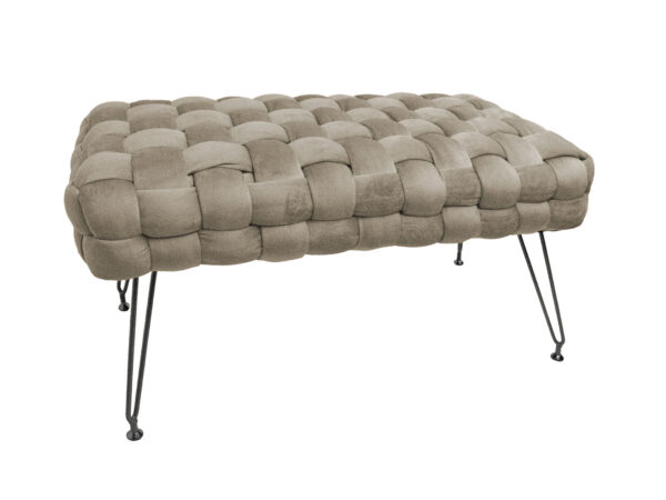 Ottoman long 76x38x43 tortora