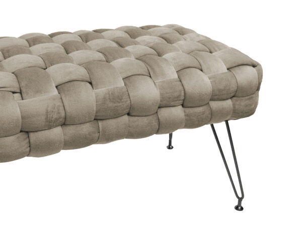 Ottoman long 76x38x43 tortora